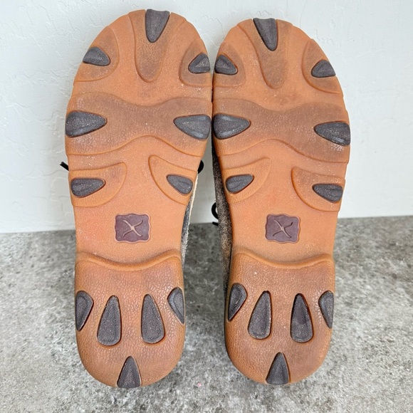 Twisted X Driving Moc Tiger Pattern Distressed Brown Leather Moc Women’s 8M - Picture 9 of 10